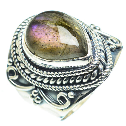 Labradorite Rings handcrafted by Ana Silver Co - RING55541