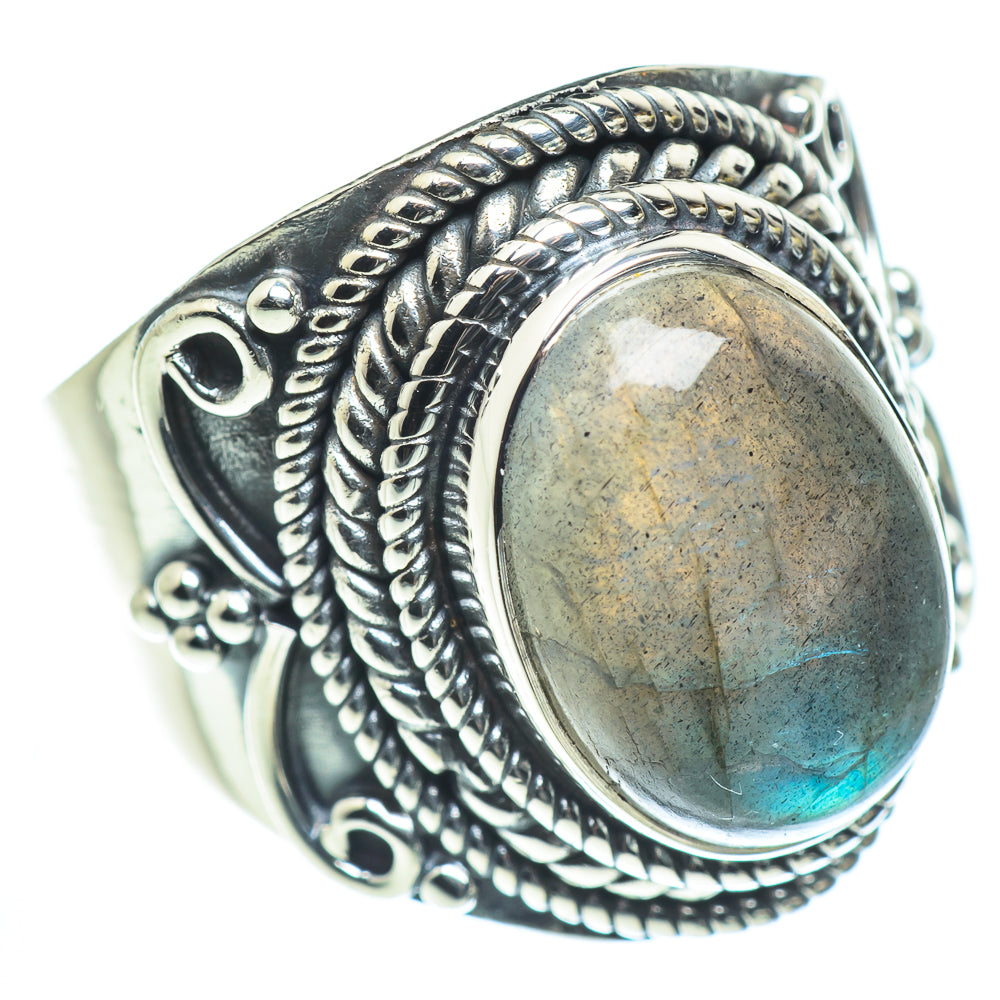 Labradorite Rings handcrafted by Ana Silver Co - RING55552