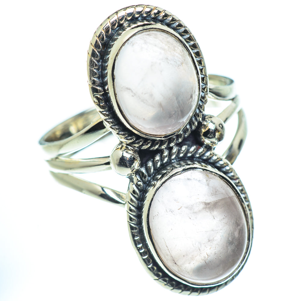 Rose Quartz Rings handcrafted by Ana Silver Co - RING55558