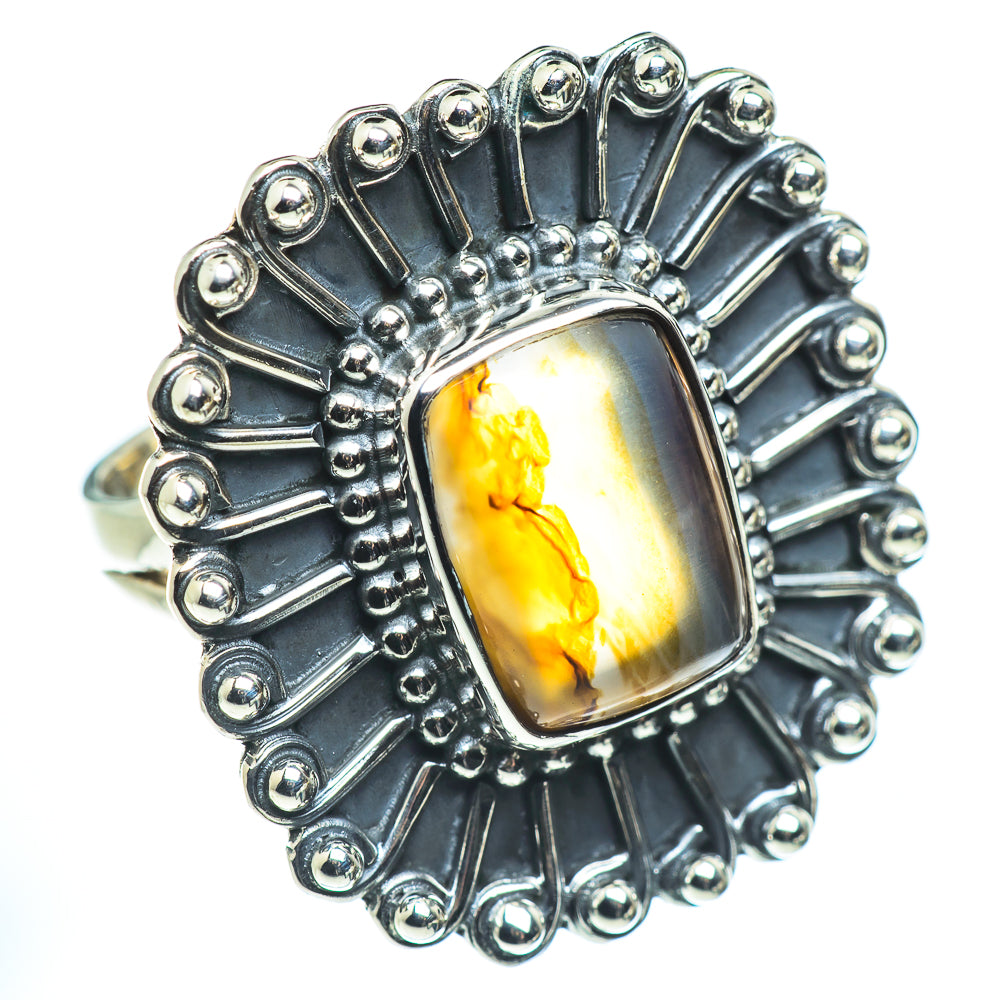 Botswana Agate Rings handcrafted by Ana Silver Co - RING55572 - Photo 2