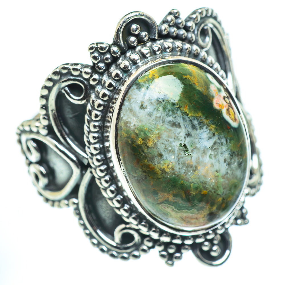 Ocean Jasper Rings handcrafted by Ana Silver Co - RING55587
