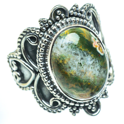 Ocean Jasper Rings handcrafted by Ana Silver Co - RING55587