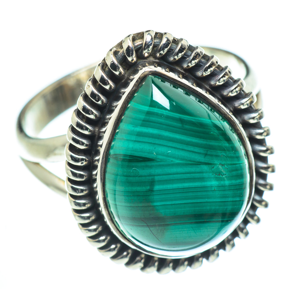 Malachite Rings handcrafted by Ana Silver Co - RING55617