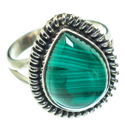 Malachite Rings handcrafted by Ana Silver Co - RING55617