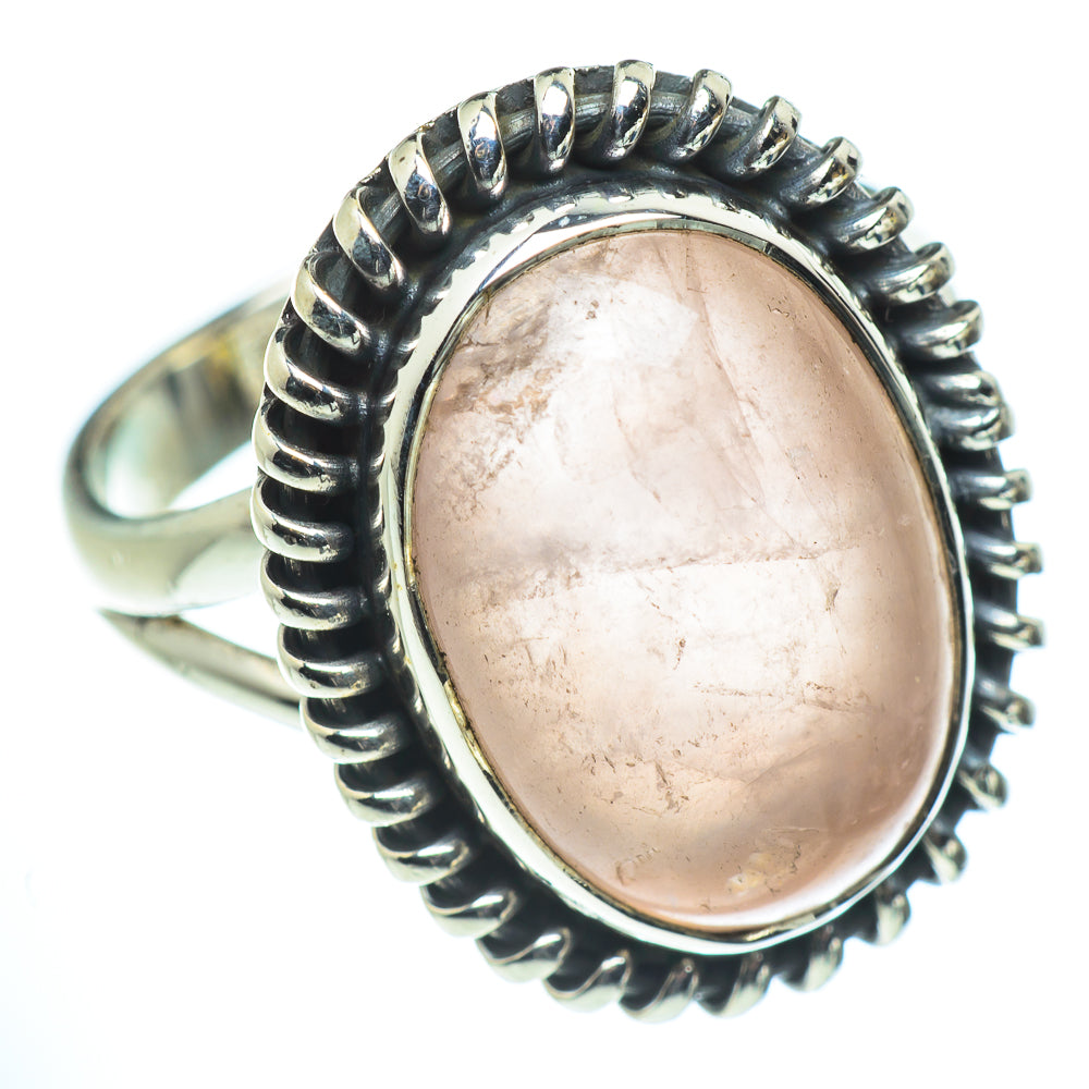 Rose Quartz Rings handcrafted by Ana Silver Co - RING55625