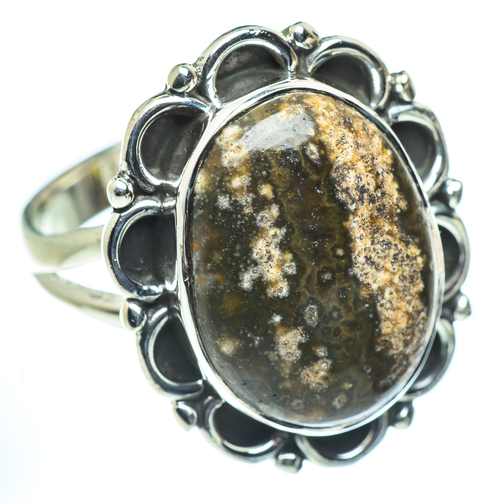 Ocean Jasper Rings handcrafted by Ana Silver Co - RING55636