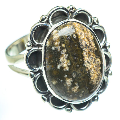 Ocean Jasper Rings handcrafted by Ana Silver Co - RING55636