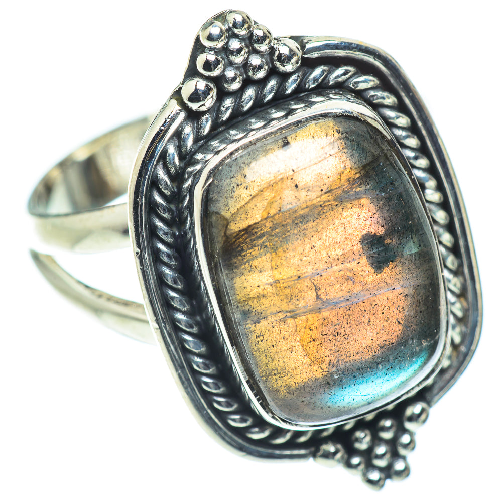 Labradorite Rings handcrafted by Ana Silver Co - RING55659