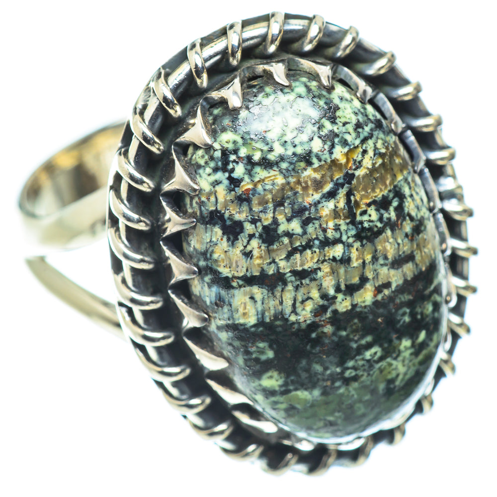 Lizard Jasper Rings handcrafted by Ana Silver Co - RING55660