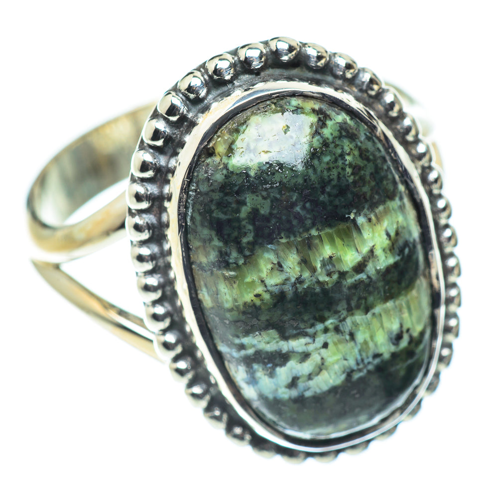 Lizard Jasper Rings handcrafted by Ana Silver Co - RING55663