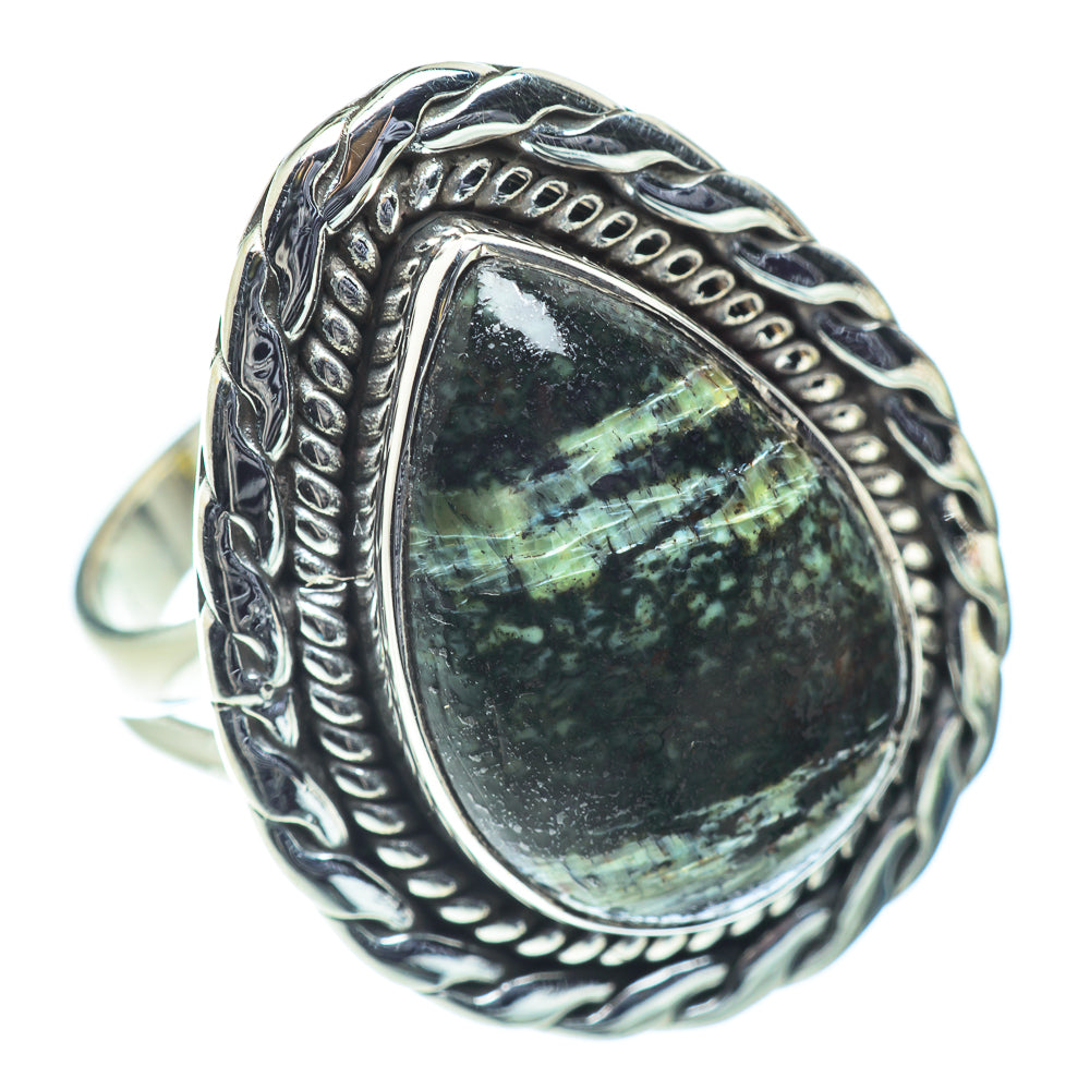 Lizard Jasper Rings handcrafted by Ana Silver Co - RING55664