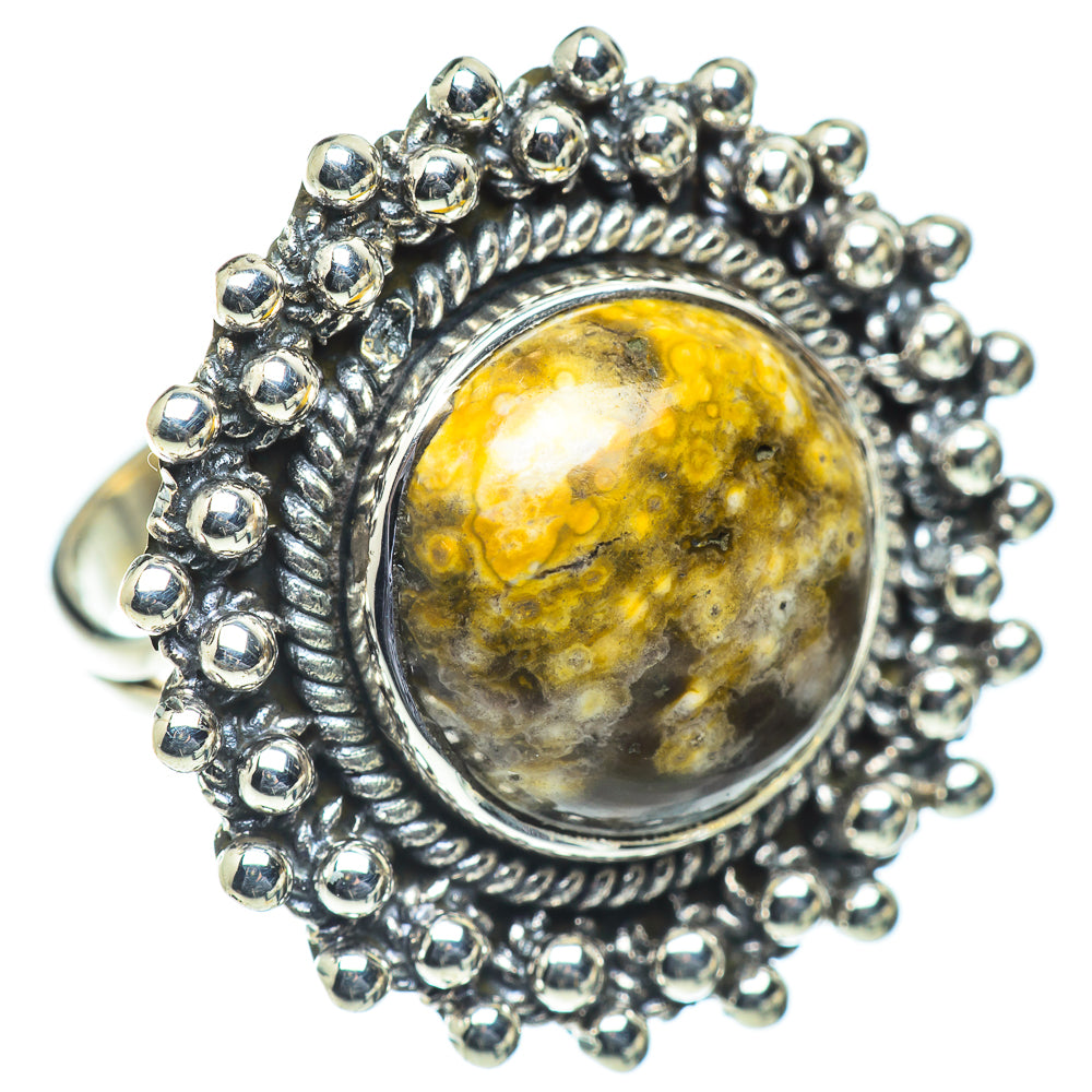 Ocean Jasper Rings handcrafted by Ana Silver Co - RING55667