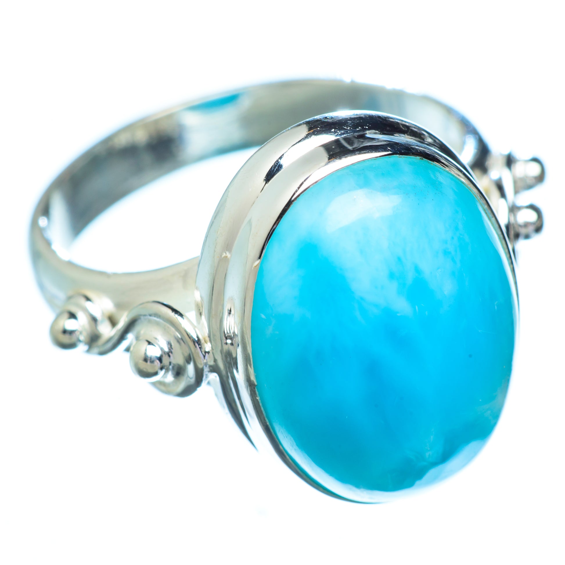 Larimar Rings handcrafted by Ana Silver Co - RING5567