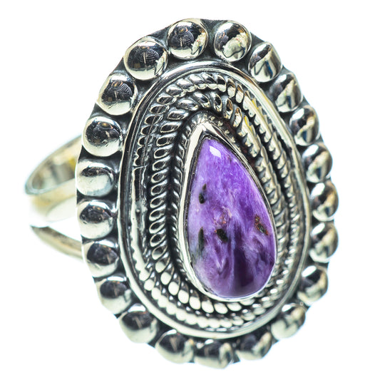 Charoite Rings handcrafted by Ana Silver Co - RING55672