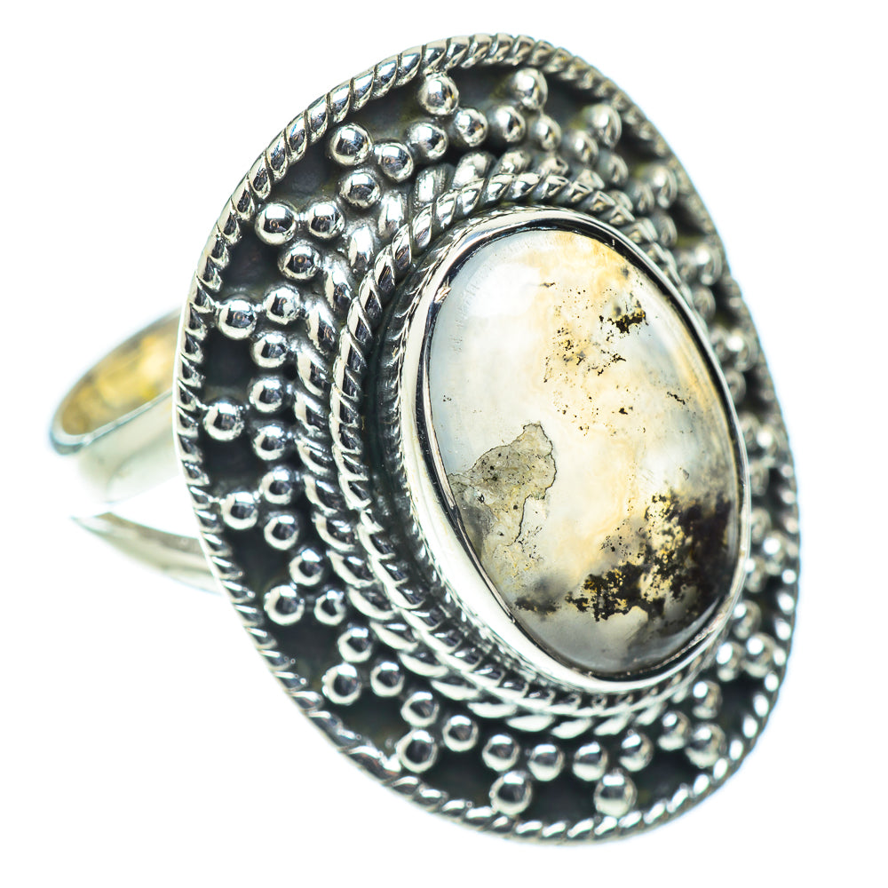 Dendritic Opal Rings handcrafted by Ana Silver Co - RING55674