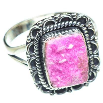 Cobalto Calcite Druzy Rings handcrafted by Ana Silver Co - RING55687