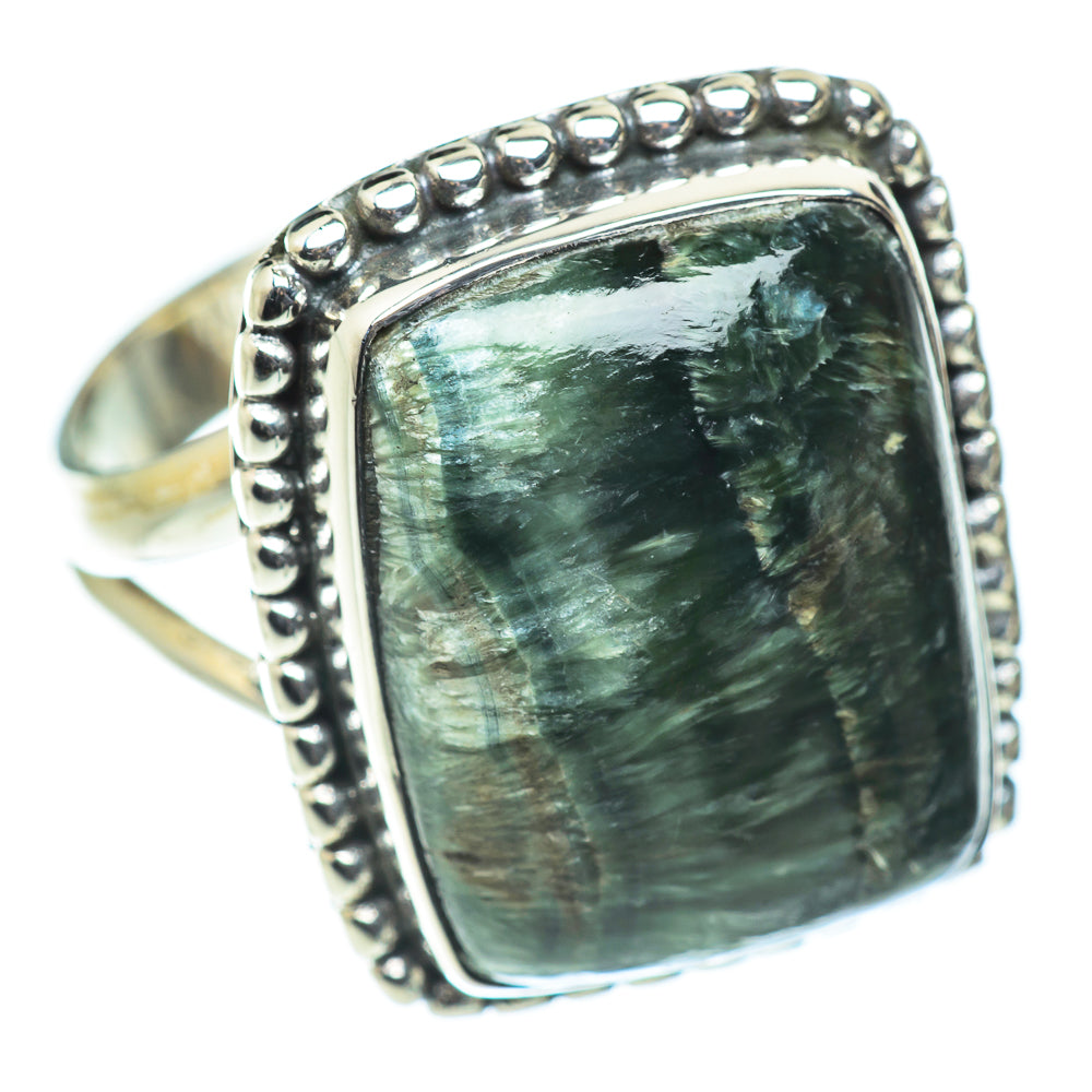 Seraphinite Rings handcrafted by Ana Silver Co - RING55702