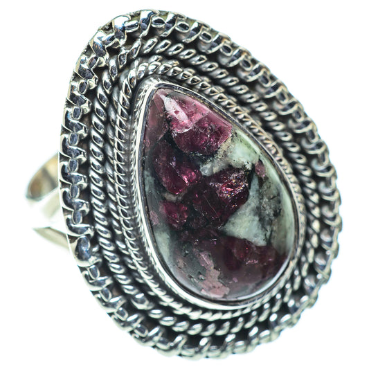 Russian Eudialyte Rings handcrafted by Ana Silver Co - RING55713