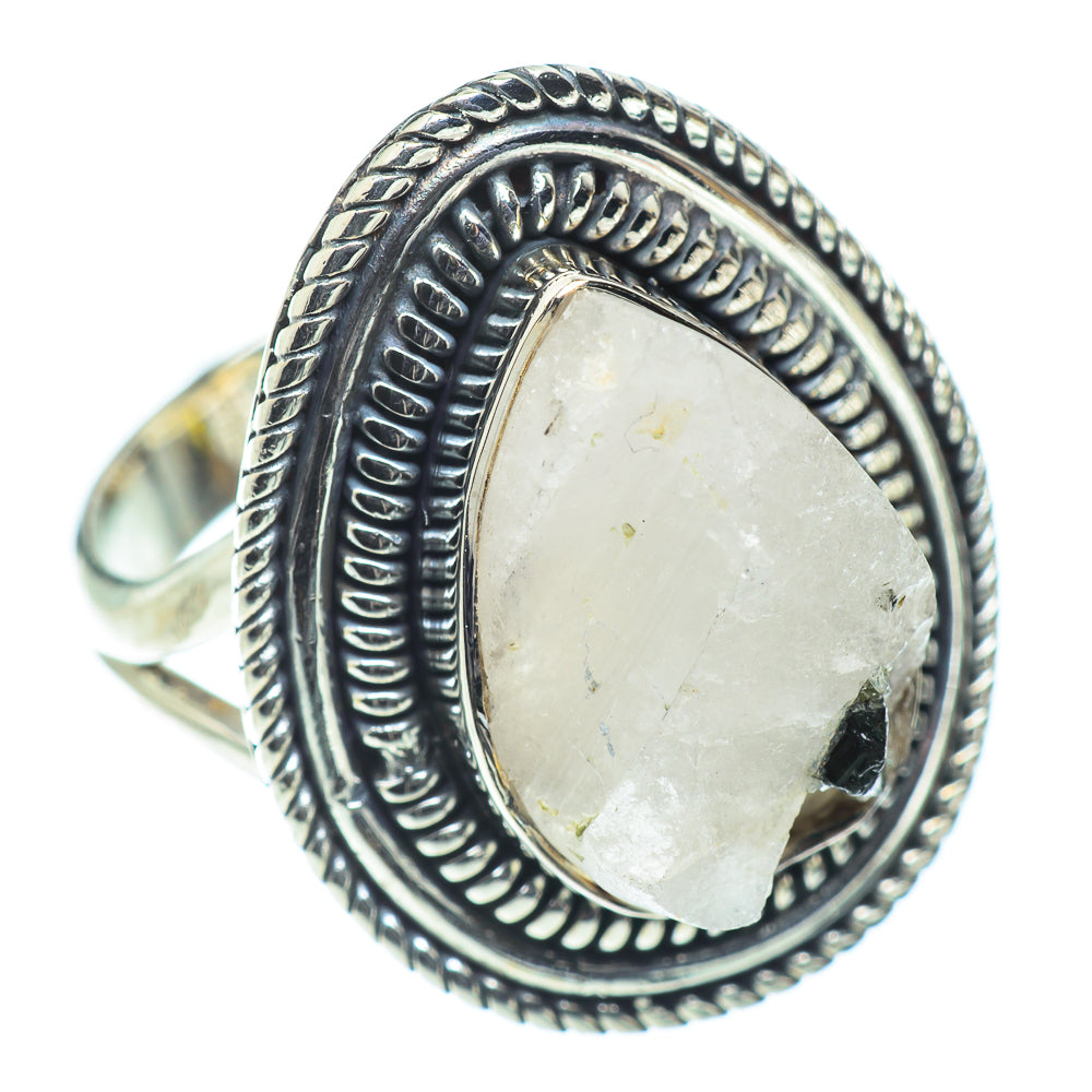 Rainbow Moonstone Rings handcrafted by Ana Silver Co - RING55718