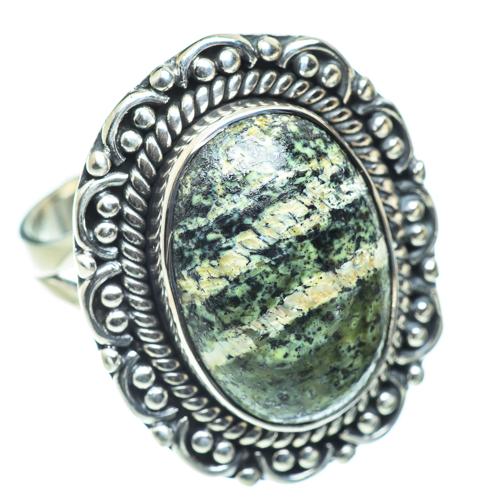 Lizard Jasper Rings handcrafted by Ana Silver Co - RING55728