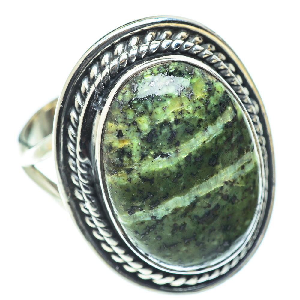 Lizard Jasper Rings handcrafted by Ana Silver Co - RING55729