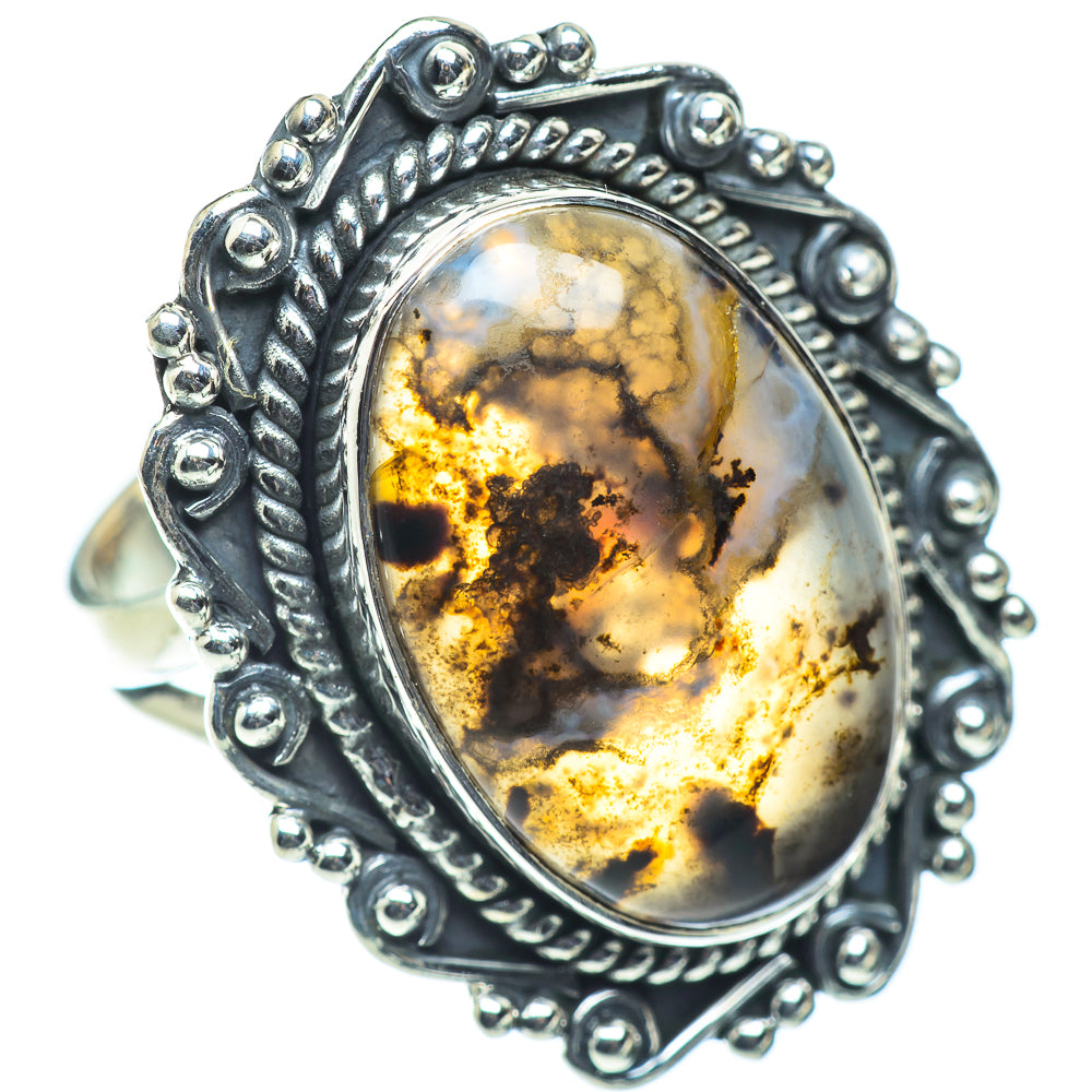 Dendritic Agate Rings handcrafted by Ana Silver Co - RING55730