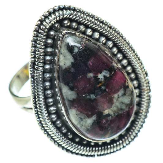 Russian Eudialyte Rings handcrafted by Ana Silver Co - RING55738