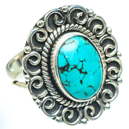 Tibetan Turquoise Rings handcrafted by Ana Silver Co - RING55745
