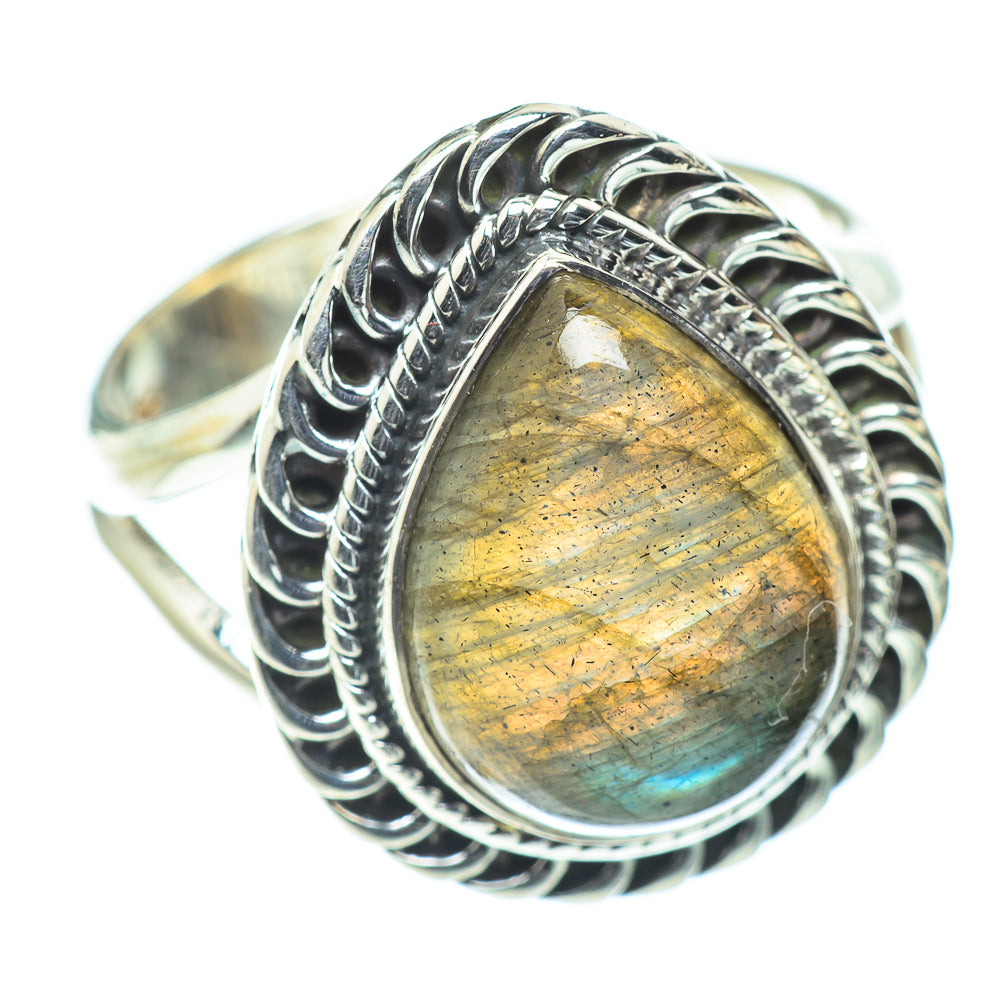 Labradorite Rings handcrafted by Ana Silver Co - RING55756