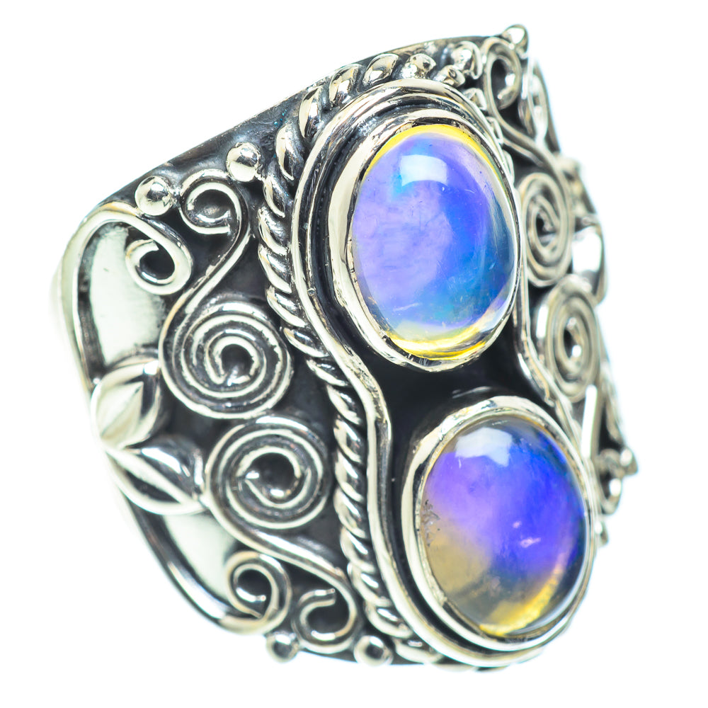 Ethiopian Opal Rings handcrafted by Ana Silver Co - RING55781