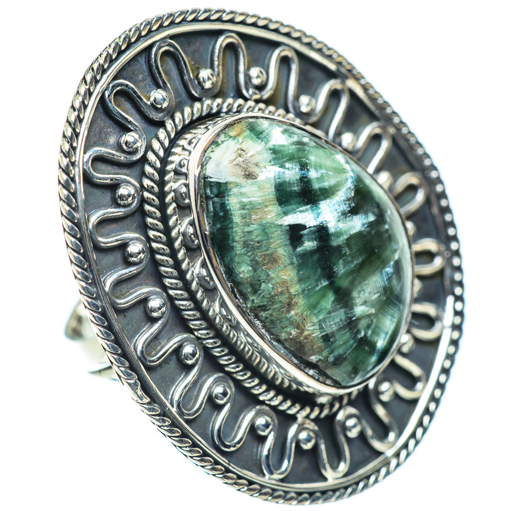 Seraphinite Rings handcrafted by Ana Silver Co - RING55787