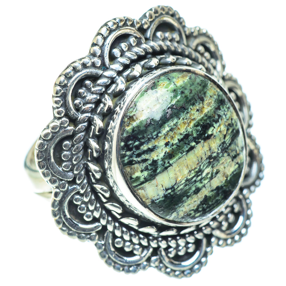Lizard Jasper Rings handcrafted by Ana Silver Co - RING55789