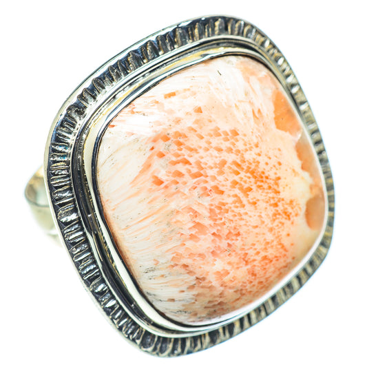 Scolecite Rings handcrafted by Ana Silver Co - RING55796