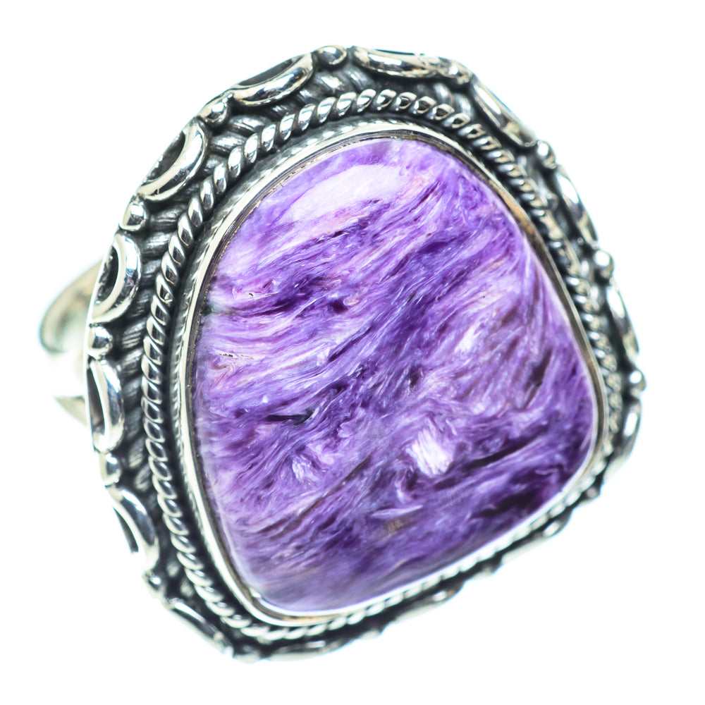 Charoite Rings handcrafted by Ana Silver Co - RING55801