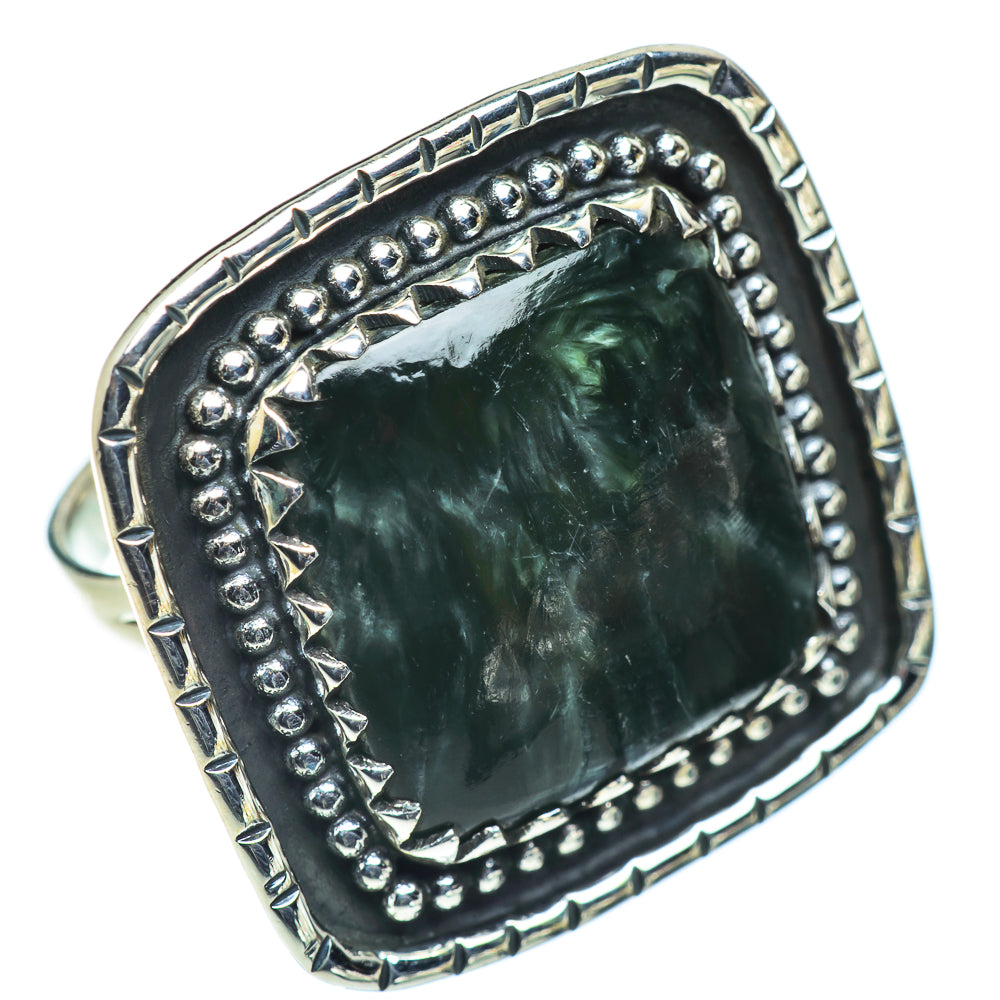 Seraphinite Rings handcrafted by Ana Silver Co - RING55817