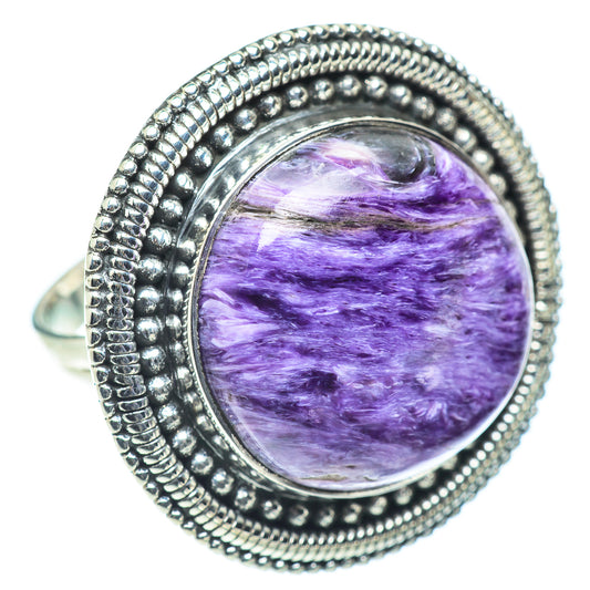 Charoite Rings handcrafted by Ana Silver Co - RING55832