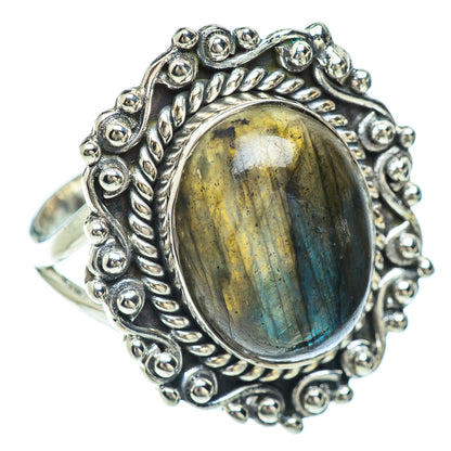 Labradorite Rings handcrafted by Ana Silver Co - RING55835