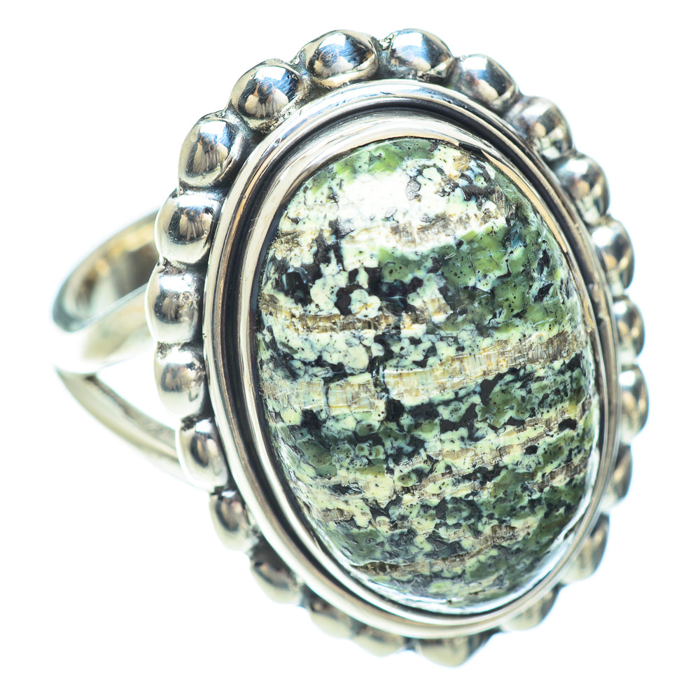 Lizard Jasper Rings handcrafted by Ana Silver Co - RING55843