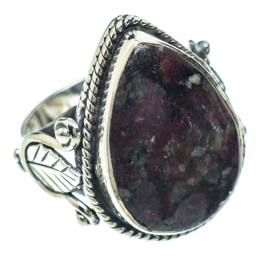 Russian Eudialyte Rings handcrafted by Ana Silver Co - RING55858