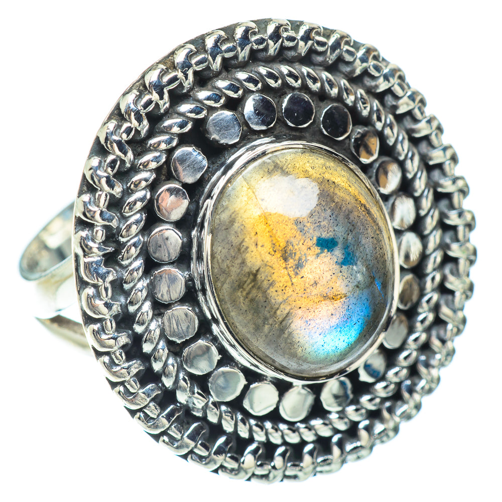 Labradorite Rings handcrafted by Ana Silver Co - RING55906