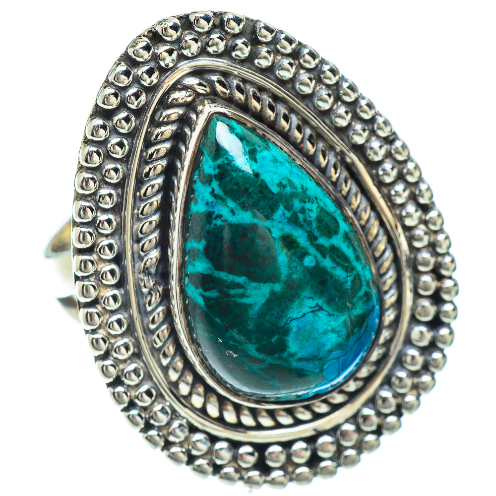 Chrysocolla Rings handcrafted by Ana Silver Co - RING55943