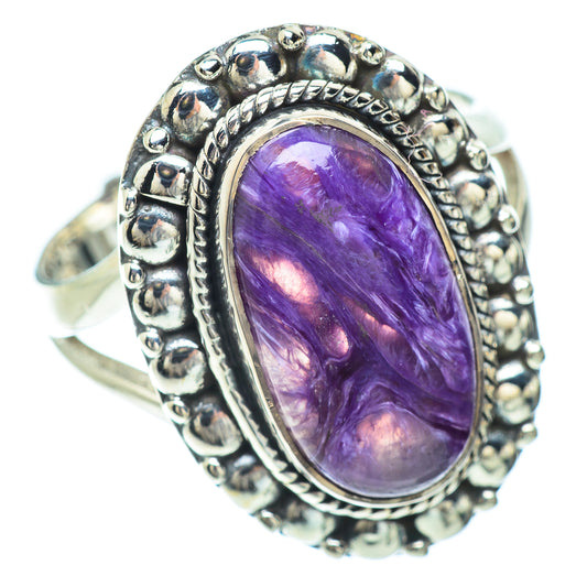 Charoite Rings handcrafted by Ana Silver Co - RING55956