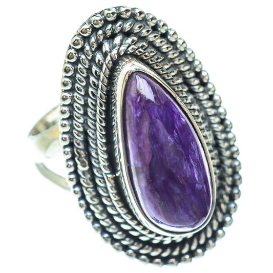 Charoite Rings handcrafted by Ana Silver Co - RING55957