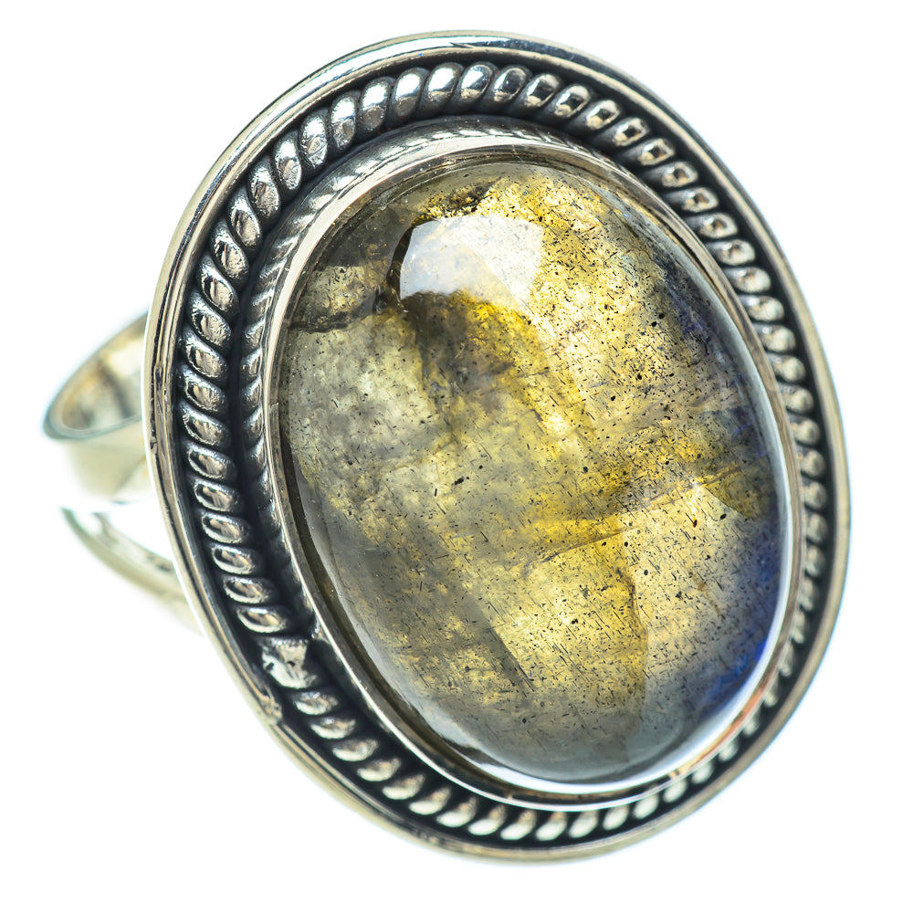 Labradorite Rings handcrafted by Ana Silver Co - RING55966