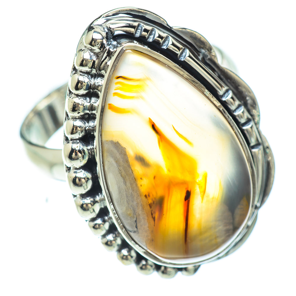 Montana Agate Rings handcrafted by Ana Silver Co - RING55975