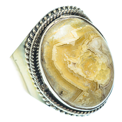 Laguna Lace Agate Rings handcrafted by Ana Silver Co - RING55976