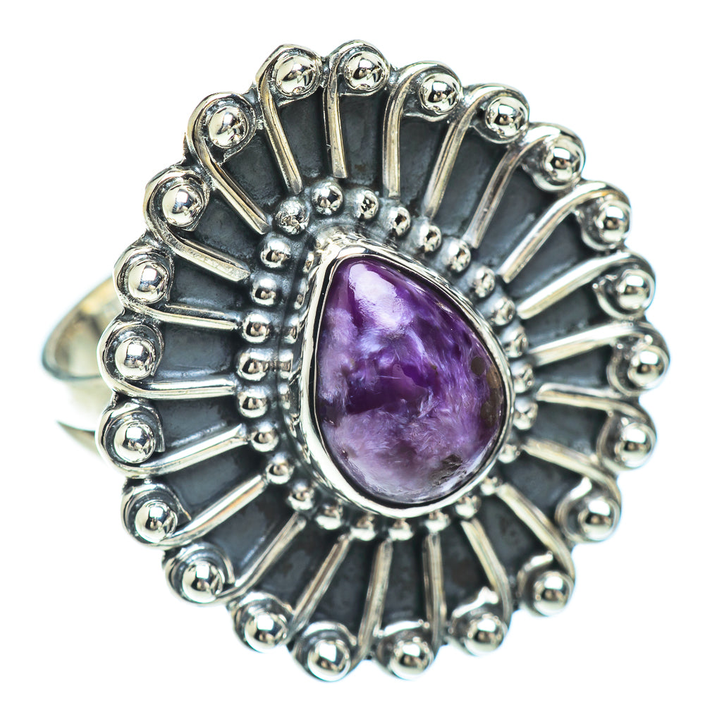 Charoite Rings handcrafted by Ana Silver Co - RING55988