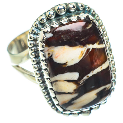 Peanut Wood Jasper Rings handcrafted by Ana Silver Co - RING56007