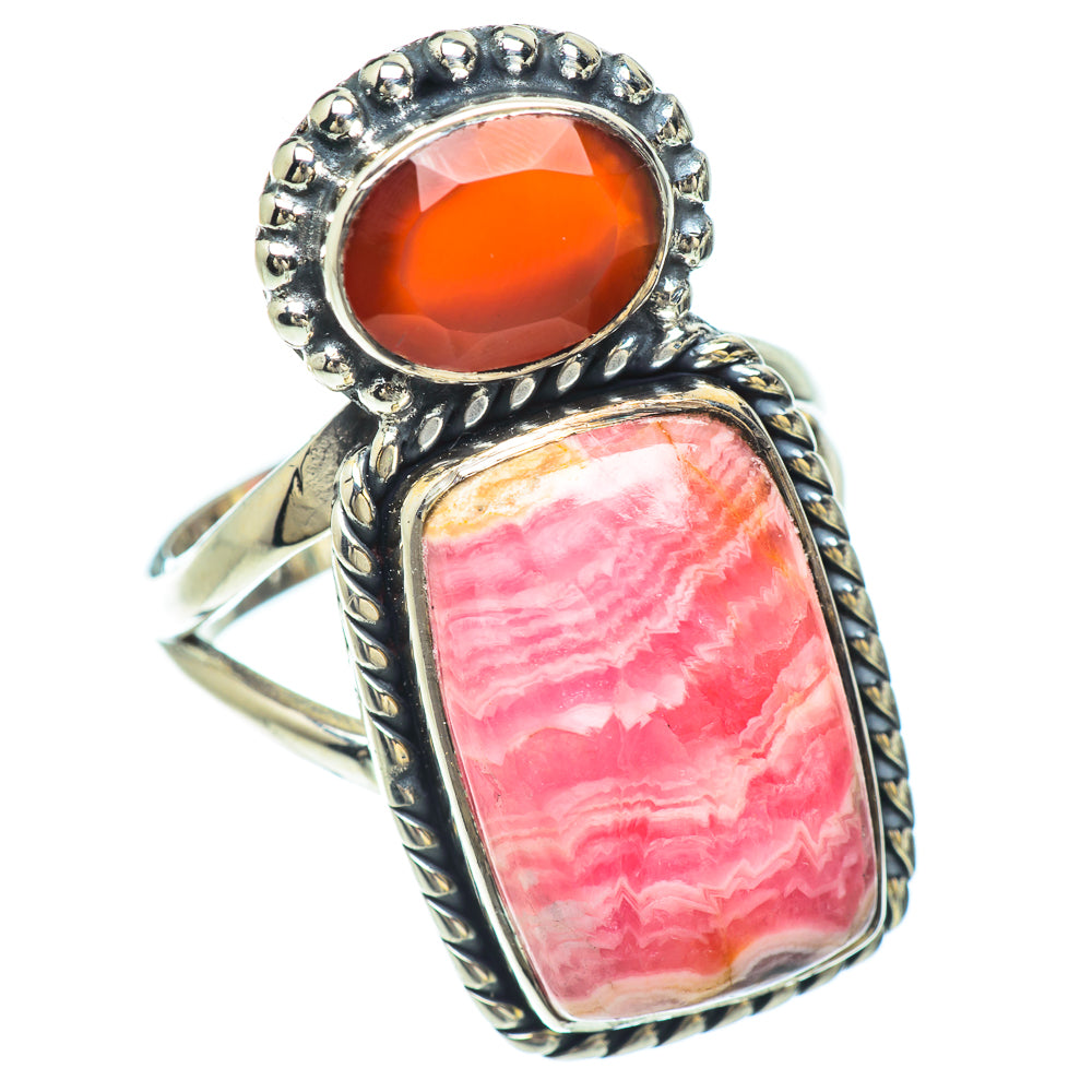 Rhodochrosite Rings handcrafted by Ana Silver Co - RING56011