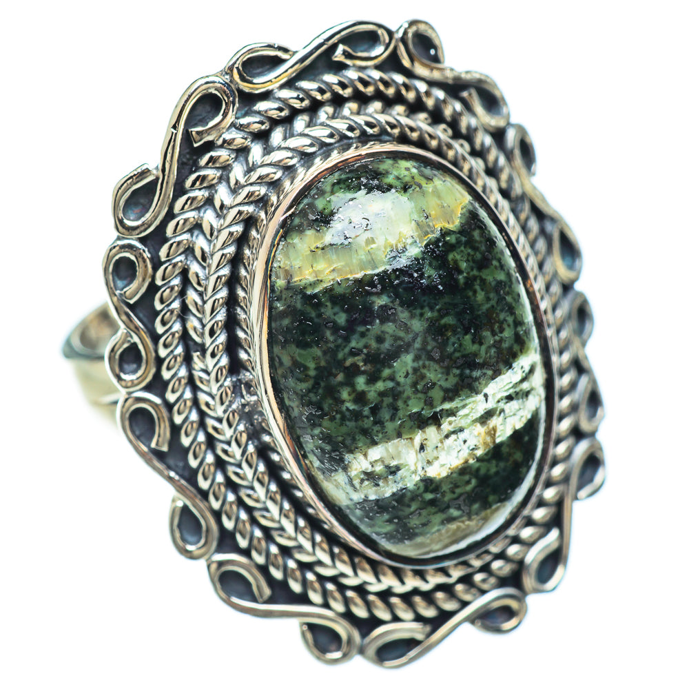 Lizard Jasper Rings handcrafted by Ana Silver Co - RING56030
